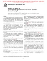 UNGÜLTIG ASTM B78-90(2001) 1.1.2001 Ansicht