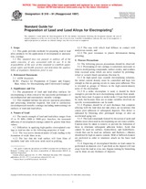 UNGÜLTIG ASTM B319-91(1997) 1.1.1997 Ansicht
