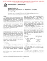 UNGÜLTIG ASTM B629-77(1997) 1.1.1997 Ansicht