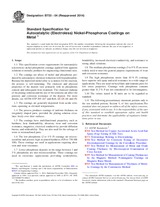 UNGÜLTIG ASTM B733-04(2014) 1.11.2014 Ansicht