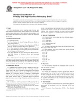 UNGÜLTIG ASTM C27-98(2002) 10.9.1997 Ansicht