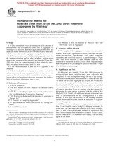 UNGÜLTIG ASTM C117-95 1.1.1995 Ansicht