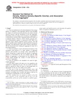 UNGÜLTIG ASTM C128-07a 1.8.2007 Ansicht