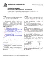 UNGÜLTIG ASTM C142-97(2004) 1.8.2004 Ansicht