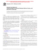 UNGÜLTIG ASTM C307-03(2008) 1.6.2008 Ansicht