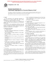 UNGÜLTIG ASTM C331-03a 1.12.2003 Ansicht