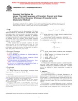 UNGÜLTIG ASTM C372-94(2007) 1.5.2007 Ansicht