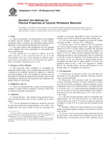 UNGÜLTIG ASTM C674-88(1999) 10.10.1999 Ansicht