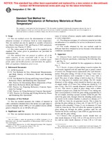 UNGÜLTIG ASTM C704-99 10.12.2001 Ansicht