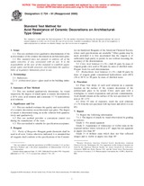 UNGÜLTIG ASTM C724-91(2000) 1.1.2000 Ansicht