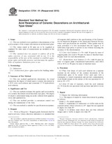 UNGÜLTIG ASTM C724-91(2015) 1.5.2015 Ansicht