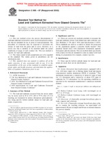 UNGÜLTIG ASTM C895-87(2003) 1.10.2003 Ansicht