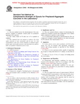 UNGÜLTIG ASTM C942-99(2004) 10.1.1999 Ansicht