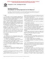 UNGÜLTIG ASTM C1093-95(2001) 1.1.2001 Ansicht