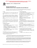 UNGÜLTIG ASTM C1097-95(2001) 1.1.2001 Ansicht