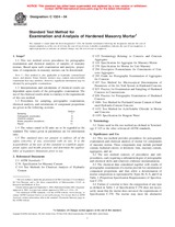 UNGÜLTIG ASTM C1324-04 1.9.2004 Ansicht