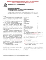 UNGÜLTIG ASTM C1341-00(2005) 1.6.2005 Ansicht