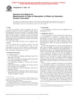 UNGÜLTIG ASTM C1585-04 1.2.2004 Ansicht