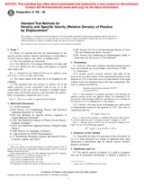 UNGÜLTIG ASTM D792-98 10.12.2000 Ansicht