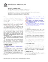 UNGÜLTIG ASTM D1321-10(2015) 1.4.2015 Ansicht