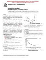 UNGÜLTIG ASTM D4061-94(2000) 1.1.2000 Ansicht