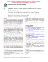 UNGÜLTIG ASTM D4177-95(2005) 10.4.2000 Ansicht