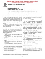 UNGÜLTIG ASTM D4611-86(2000) 1.1.2000 Ansicht
