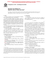 UNGÜLTIG ASTM D4611-86(2004) 1.11.2004 Ansicht