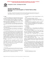 UNGÜLTIG ASTM D5035-95(2003) 15.5.1995 Ansicht