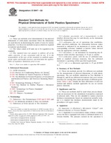 UNGÜLTIG ASTM D5947-03 10.7.2003 Ansicht