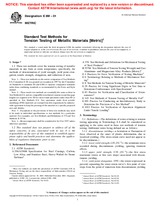 UNGÜLTIG ASTM E8M-01 10.10.2001 Ansicht