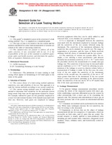 UNGÜLTIG ASTM E432-91(1997) 1.1.1997 Ansicht