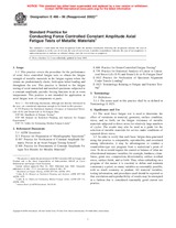 UNGÜLTIG ASTM E466-96(2002)e1 10.5.2002 Ansicht