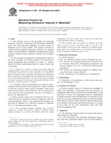 UNGÜLTIG ASTM E494-95(2001) 1.1.1995 Ansicht