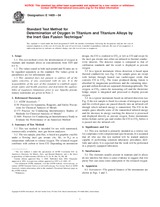 UNGÜLTIG ASTM E1409-04 1.5.2004 Ansicht