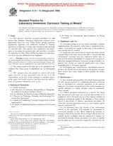 Ansicht ASTM G31-72(1999) 10.10.1999