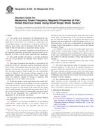 UNGÜLTIG ASTM A1036-04(2015) 1.10.2015 Ansicht