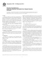 UNGÜLTIG ASTM C738-94(2011) 1.3.2011 Ansicht