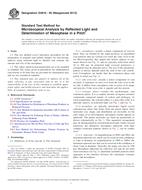 UNGÜLTIG ASTM D4616-95(2013) 1.5.2013 Ansicht