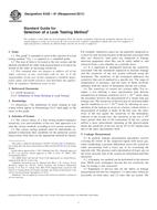 UNGÜLTIG ASTM E432-91(2011) 1.7.2011 Ansicht