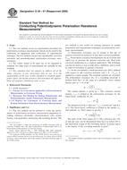 UNGÜLTIG ASTM G59-97(2009) 1.5.2009 Ansicht