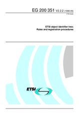 Die Norm ETSI EG 200351-V2.2.2 30.9.1998 Ansicht