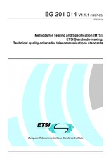 Die Norm ETSI EG 201014-V1.1.1 15.5.1997 Ansicht