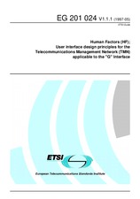 Die Norm ETSI EG 201024-V1.1.1 30.5.1997 Ansicht