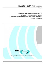 Die Norm ETSI EG 201027-V1.1.1 30.6.1997 Ansicht