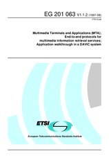 Die Norm ETSI EG 201063-V1.1.2 31.8.1997 Ansicht