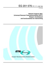 Die Norm ETSI EG 201076-V1.1.1 15.9.1997 Ansicht