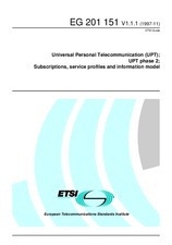 Die Norm ETSI EG 201151-V1.1.1 30.11.1997 Ansicht