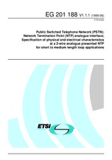 Die Norm ETSI EG 201188-V1.1.1 2.6.1999 Ansicht