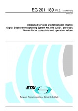 Die Norm ETSI EG 201189-V1.2.1 15.7.1997 Ansicht